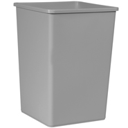 UNIVERSAL SQUARE WASTE CONTAINER 35 GL GY 4/CS